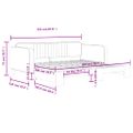 vidaXL Denná posteľ s rozkladacou posteľou tmavozelená 100x200cm zamat