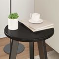 vidaXL Vrchná doska Ø 30 x 1,5 cm Okrúhly Kompozitné drevo Čierna