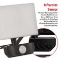 LED reflektor EMOS ZS2922 TAMBO so senzorom pohybu, 20 W, 2000 lm, čierny