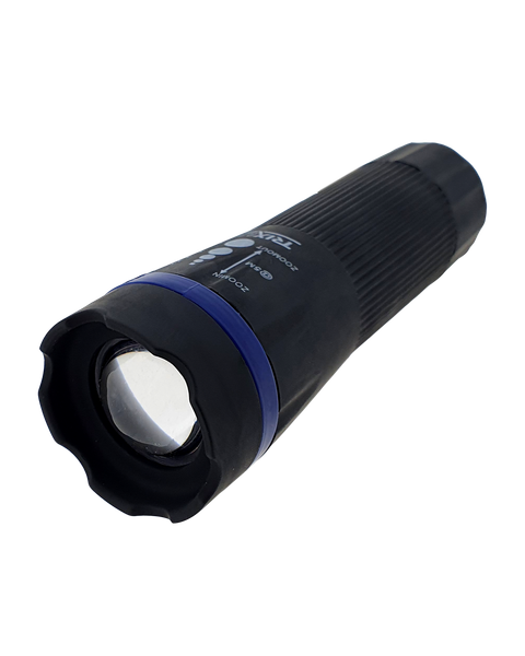 Ručná LED svietidlo so zoomom TR 312R modrá, ABS/1W