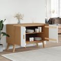 vidaXL Komoda OLDEN, bielo hnedá 114x43x73,5 cm, borovicový masív