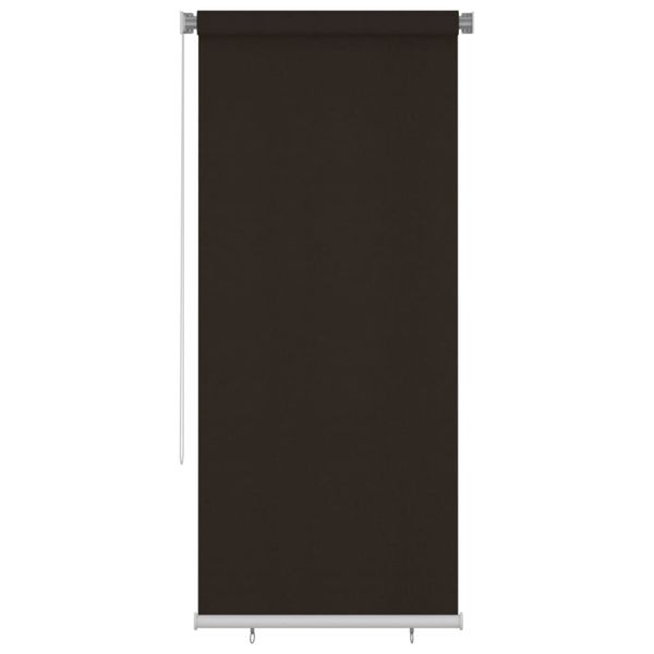 vidaXL Vonkajšia zatemňovacia roleta 100x230 cm hnedá HDPE