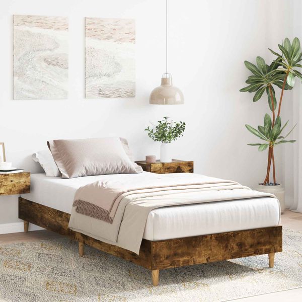 vidaXL Rám postele Dymový dub 80 x 200 cm Kompozitné drevo