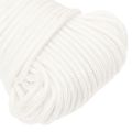vidaXL Lodné lano biele 4 mm 100 m polypropylén