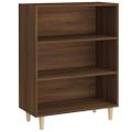 vidaXL Komoda hnedý dub 69,5x32,5x90 cm spracované drevo