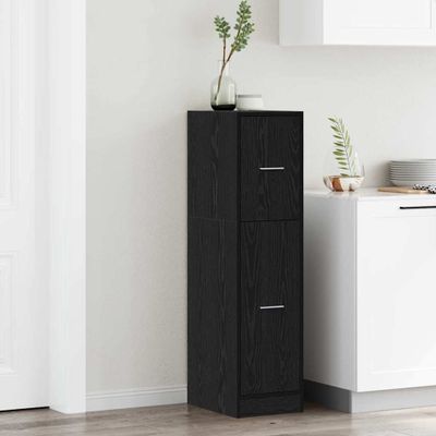vidaXL Lekárenský kabinet Čierny dub 30 x 41 x 118 cm Kompozitné drevo