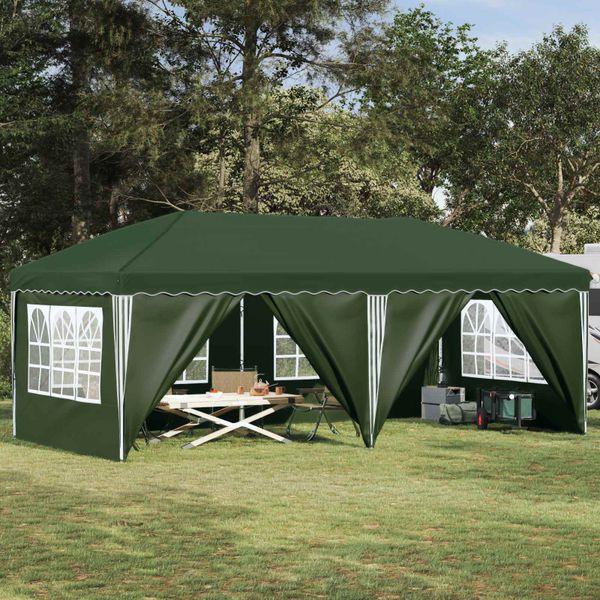 vidaXL Prístrešok na párty 575 x 288 x 245 cm Zelená