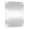 vidaXL Nástenné zrkadlo s LED svetlami 50x60 cm sklo obdĺžnik