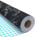 vidaXL Samolepiacia tapeta na nábytok čierny kameň 500x90 cm PVC