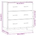 vidaXL Komoda čierna 68x35x76 cm kompozitné drevo a kov