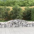 vidaXL Oblúkový gabionový kôš 3 ks 400x50x40/60 cm pozinkované železo