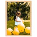 vidaXL Fotorámiky na stenu alebo stôl 3 ks bledý dub 59,4x84 cm
