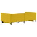 vidaXL Rozkladacia denná posteľ so zásuvkami žltá 100x200 cm zamat