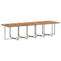 vidaXL 17-dielna záhradná jedálenská súprava s vankúšmi sivá polyratan