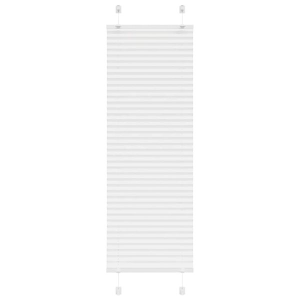 vidaXL plisovaná roleta biela 45x100 cm šírka látky 44,4 cm