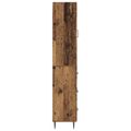 vidaXL Sada skríň 2 ks 33 x 34,5 x 90 cm Kompozitné drevo Staré drevo