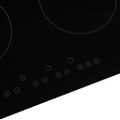 vidaXL Keramická varná doska so 4 platničkami dotykové ovládanie 6600W