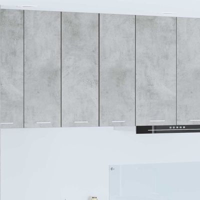 vidaXL Závesná skrinka 2 pcs Betónová šedá a biela 30 x 31 x 80 cm