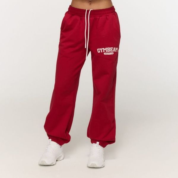 Dámske tepláky Varsity Red - GymBeam, veľkosť L