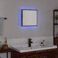 vidaXL Zrkadlo do kúpeľne s LED Staré drevo 40 x 37 x 8.5 cm