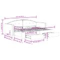 vidaXL Rozkladacia denná posteľ s matracmi tmavozelená 80x200 cm zamat