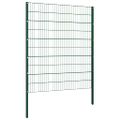 vidaXL Plotový panel so stĺpikmi, železný 349x200 cm, zelený