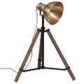 vidaXL Podlahová lampa 25 W starožitná mosadzná 75x75x90-150 cm E27
