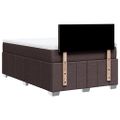 vidaXL Boxspring posteľ s matracom tmavohnedá 120x190 cm látka