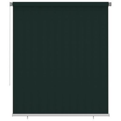 vidaXL Vonkajšia zatemňovacia roleta 200x230 cm tmavozelená HDPE
