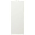 vidaXL Záhradné kvetináče 2 ks biele trojuholník 30x26x75 cm oceľ