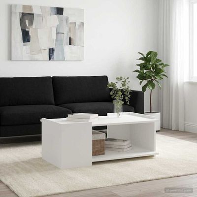 vidaXL Konferenčný stolík Biela 90 x 50 x 33 cm Kompozitné drevo