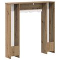 vidaXL Rám krbu Dub artisan 102 x 20 x 102 cm Kompozitné drevo