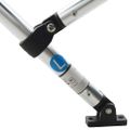 vidaXL Strieška Bimini so 4 oblúkmi a stenami 243x(230-244)x137 cm