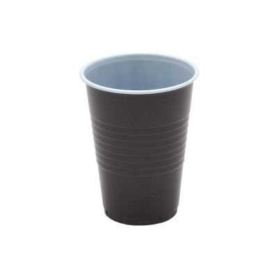 Plastový pohár na kávu 150ml hnedo/biely (100ks)
