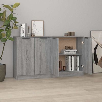 vidaXL Komody 2 ks sivý sivý dub sonoma 60x30x70 cm spracované drevo