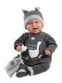 Llorens 74107 NEW BORN - realistická bábika bábätko so zvukmi a mäkkým látkovým telom - 42 cm