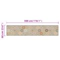 vidaXL Kuchynský koberec, prateľný, šesťhranný vzor 60x300 cm, zamat