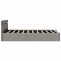 vidaXL Hydraulický posteľný rám+úložný priestor, LED, látka 140x200 cm
