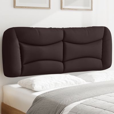 vidaXL Vankúš na čelo postele Hvar tmavohnedý 140 cm látka