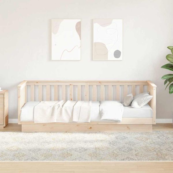 vidaXL Denná posteľ bez matraca 90x200 cm masívne borovicové drevo