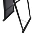 240579 Free Standing Floor Mirror Full Length Rectangular Black