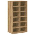 vidaXL vešiak na topánky Artisan Dub 54x34x100,5 cm Konštrukčné drevo