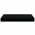 vidaXL Plávajúce nástenné police 2 ks, lesklé čierne 40x23,5x3,8 cm, MDF