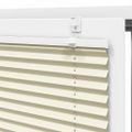 vidaXL plisovaná roleta krémová 80x200 cm Šírka látky 79,4 cm