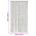 vidaXL Záves proti hmyzu bledobéžový a biely 100x220 cm ženilka