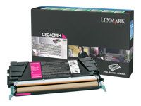 Vysoká výťažnosť - purpurová - originálna - kazeta s farbivom LCCP, LRP - pre Lexmark C524, C524dn, C524dtn, C524n, C524tn, C532dn, C532n, C534dn, C534dtn, C534n