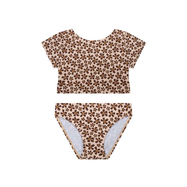 Bikiny Crop Top s UPF 50+ Wild Flower