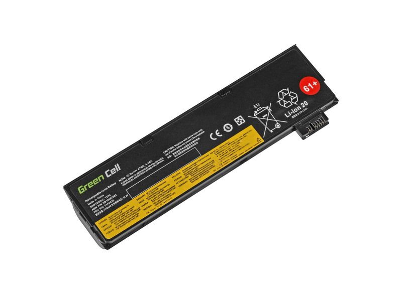 LE95 Green Cell Battery for Lenovo ThinkPad T470 T570 A475 P51S T25 / 11,1V 4400mAh