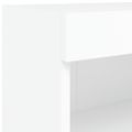 vidaXL 7-dielna súprava TV nástenných skriniek s LED svetlami biela