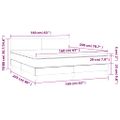 vidaXL Boxspring posteľ s matracom a LED biela 160x200 cm umelá koža
